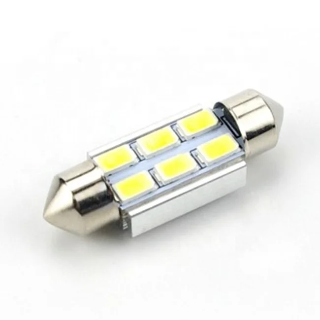 FESTOON 31mm 36mm 39mm LED Bulb 5630 5730 6SMD CANBUS ERROR FREE C5W Car Dome Light 12V Interior Map Roof Reading Lamp White
