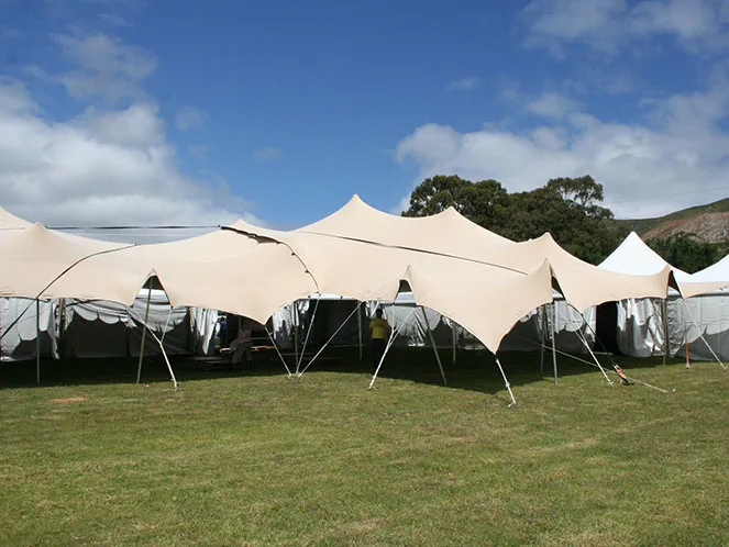 hi quality waterproof stretch marquee tent fabric