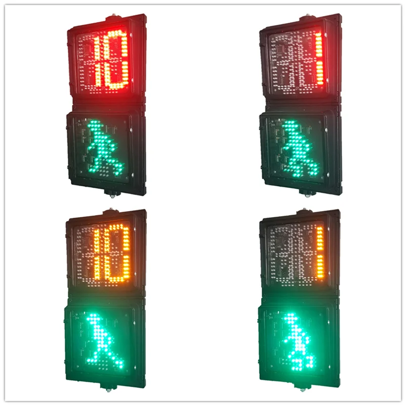 200MM 2-Aspect Speed RG Pedestrian With R/Y Countdown Timer Road Traffic Light Manufacturer
