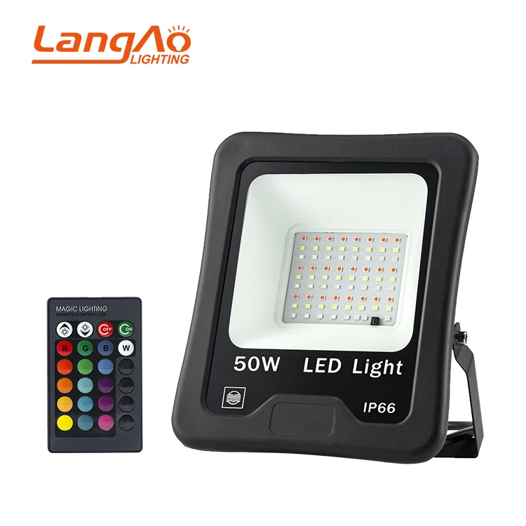 Factory Price Waterproof Ip66 Outdoor Commercial Spotlight Rgb Aluminum 50w 100w 200w Led Flood Light