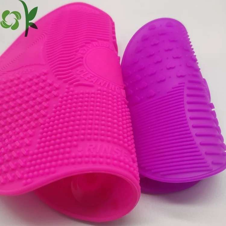  Силиконовый коврик OKSILICONE для чистки кистей макияжа 2 набора косметических портативный инструмент