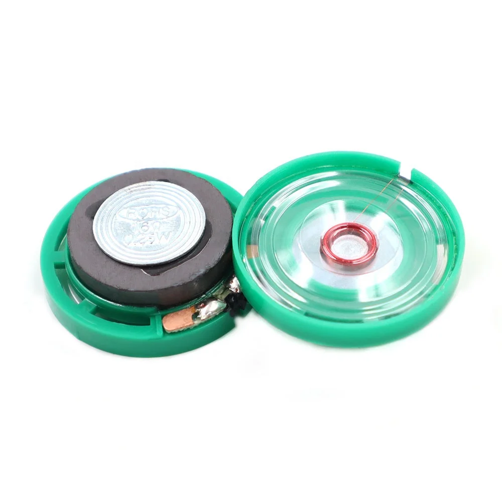 29mm 16R 0.25 Watt Eco-friendly Plastic Shell External Magnetic Speaker 16 Ohm 0.25w Speakers Suitable For Doorbell Intercom