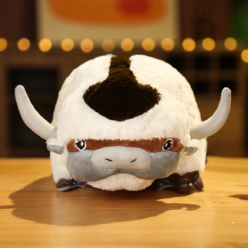 22 Inch Appa Stuffed Animal Plush Figure 3D Animals Pillows Appa Cow Toys Soft Doll for Home Decoration Gift