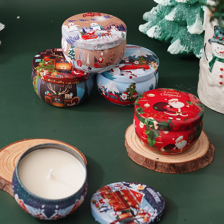 Wholesale Rose Gold Silver Luxury Scented Metal Can Candles Custom Friendly Soy Wax Tin Scented Candles