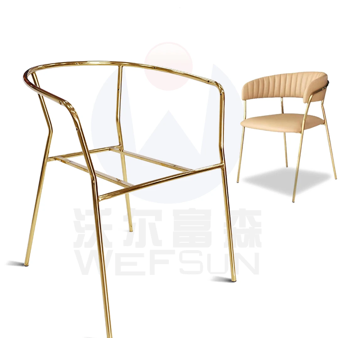 Hot Selling metal chair legs replacement Dining Room Chairs High quality Design Room Furniture wooden metal chair base