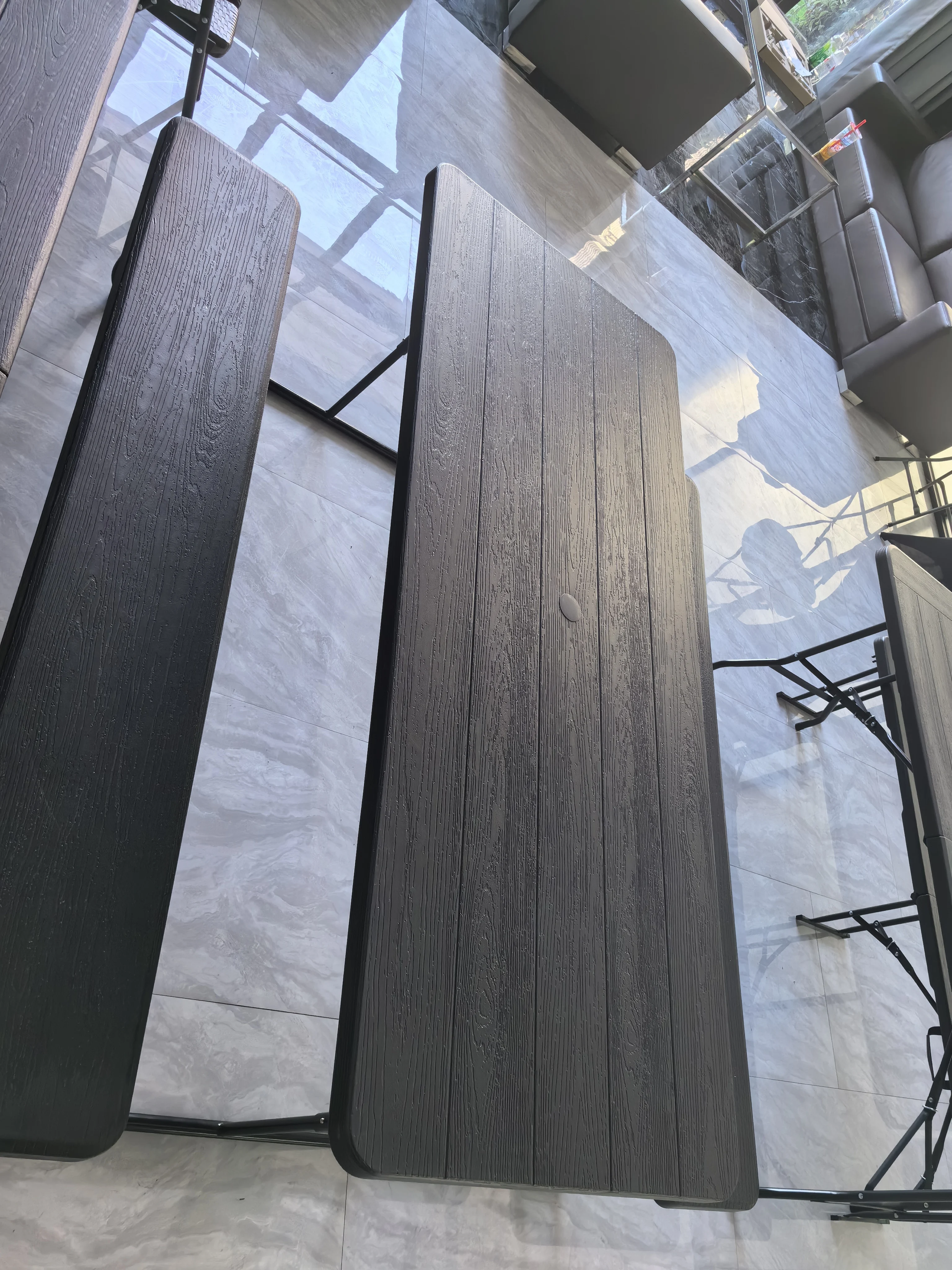 Cheap high quality simple picnic table bench 2-in-1 outdoor folding