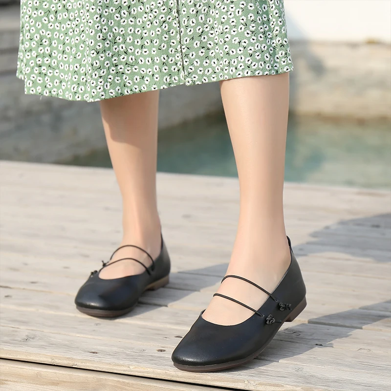 Loafers Women Flat Shoes Soft Genuine Leather PU Moccasins Female Casual Ballet Flats Slip On Ballerina Woman Chic Style