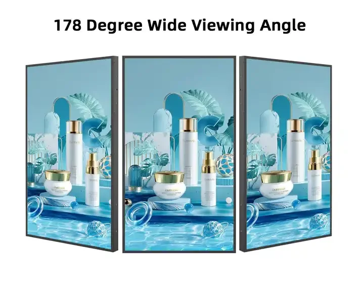 Shop 55 65 Inch 3000 Nit High Brightness Monitors Hanging Advertising Digital Signage Facing Window Lcd Screen Display
