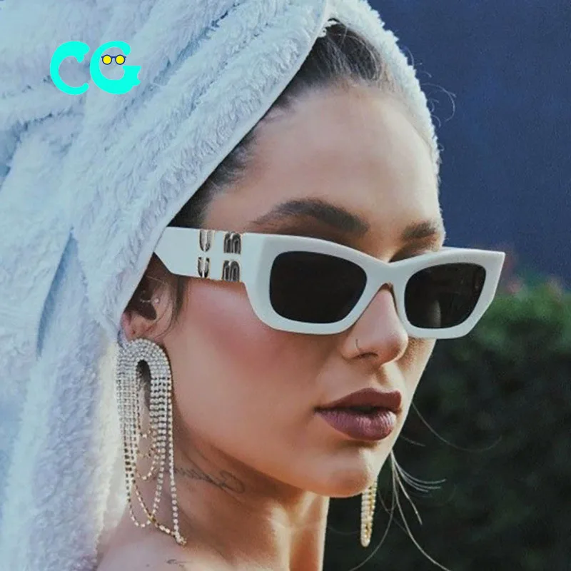 2024 square Sunglasses Women Vintage Brand Designer Sun Glasses Small Frames Shades Retro Ladies M Sunglass UV400