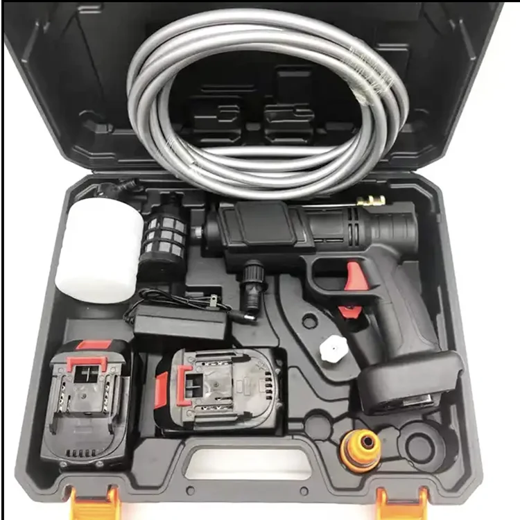 Long Endurance Car Washer Portable Lithium Battery 24V 48V 96V Car Washer High Pressure Car Wash Gun Equipment