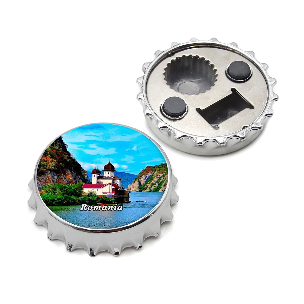High Quality Customised Magnetic Keychain Fridge Magnete Del Frigorifero Souvenir Romania