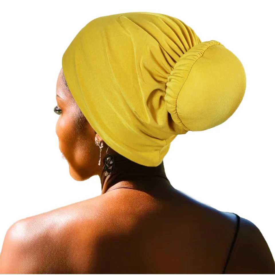 Модная мусульманская шляпа для химиотерапии разноцветная с стразами и пенькой головной платок