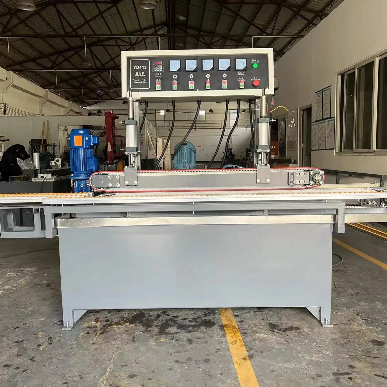 Машина для полировки стекла горизонтальная дешевая мини-машина для обработки стекла плоская кромка шлифовальные 4/6/8 двигатели опционально