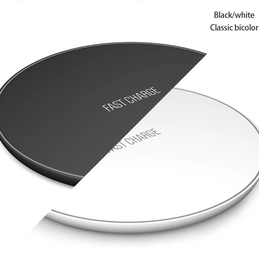 
fast charging pad usb 10w qi fast wireless charger stand for iphone 