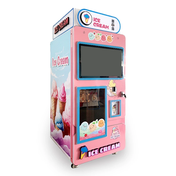 Commercial Ice Cream Vending Machine with Coin Function Commercial Ice Cream vending with SDK