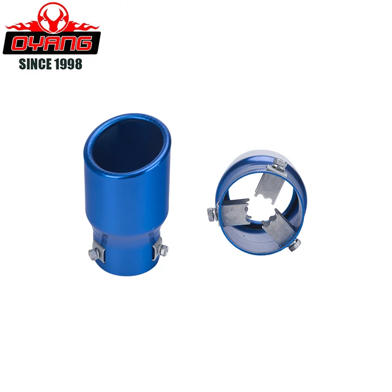 Универсальный автомобильный глушитель для выхлопа из нержавеющей стали хромированная отделка модифицированные выхлопные трубы и наконечники