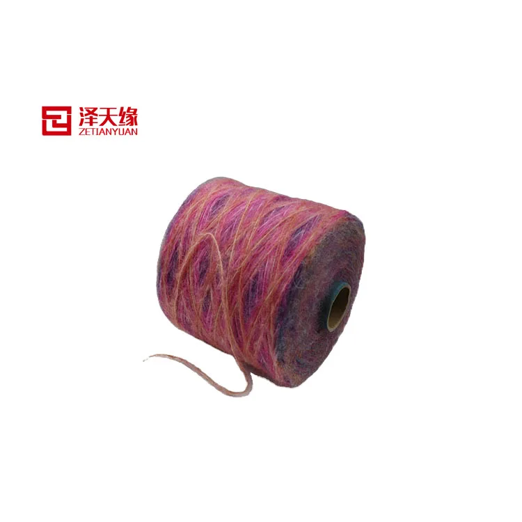 6S 52%Acrylic 16% Nylon 20%Polyester 8% wool 2%spx blended yarn spray fancy yarn for knitting