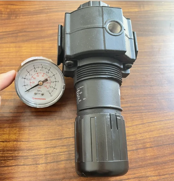 Original Norgren Excelon general purpose pressure regulator with gauge R74G-6AK-RMG R74G-6GK-NMN