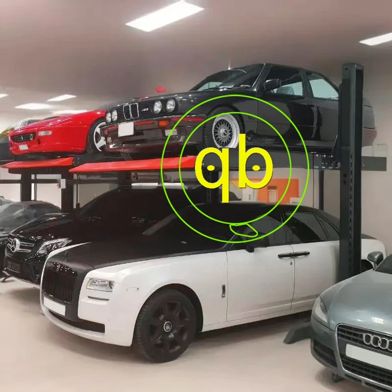 2 post car parking lift system car 2 level stacker Parking lift equipment Hydraulic Mechanical Garage of family house home
