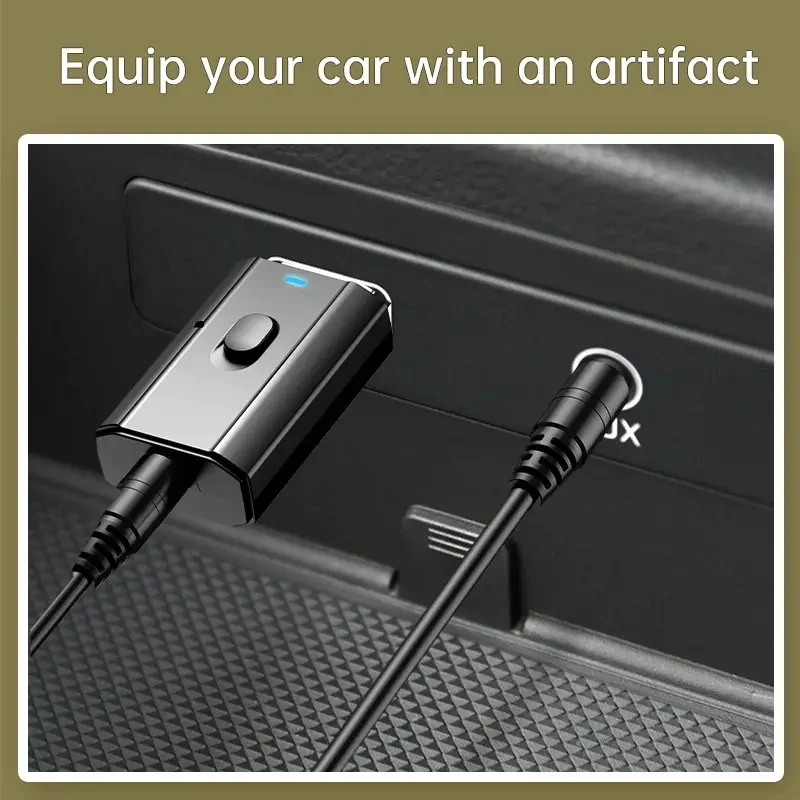 1pc Car USB Bluetooth Adapter Car Audio receiver Bluetooth transmitter automotive Hands-free calling 5.0 Bluetooth receiver