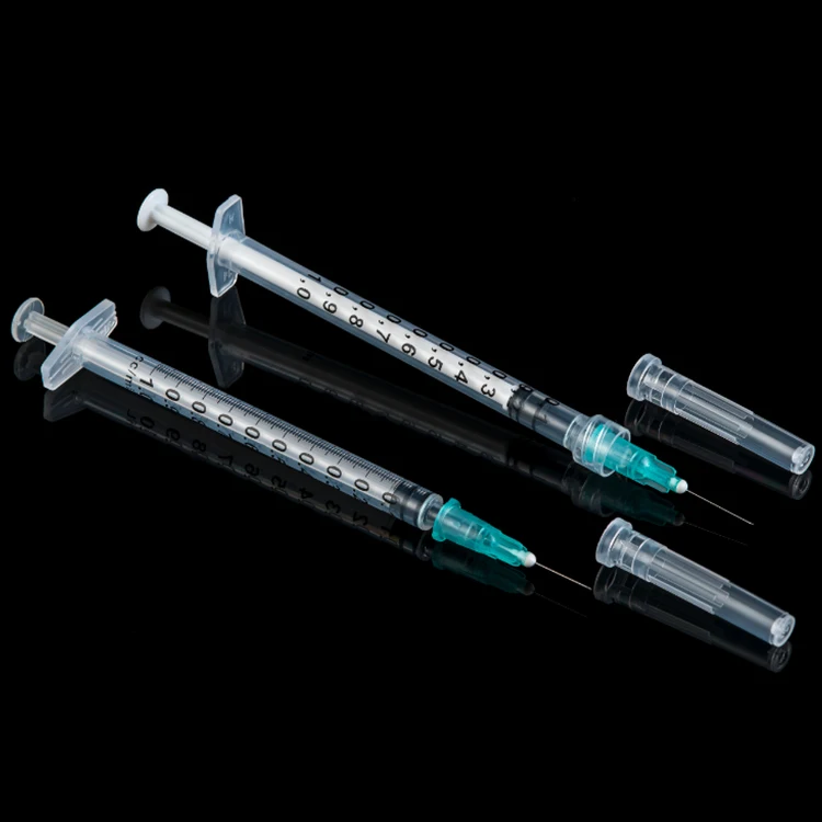 Factory price hospital Vaccine syringes disposable luer lock syringe 1ml with needle