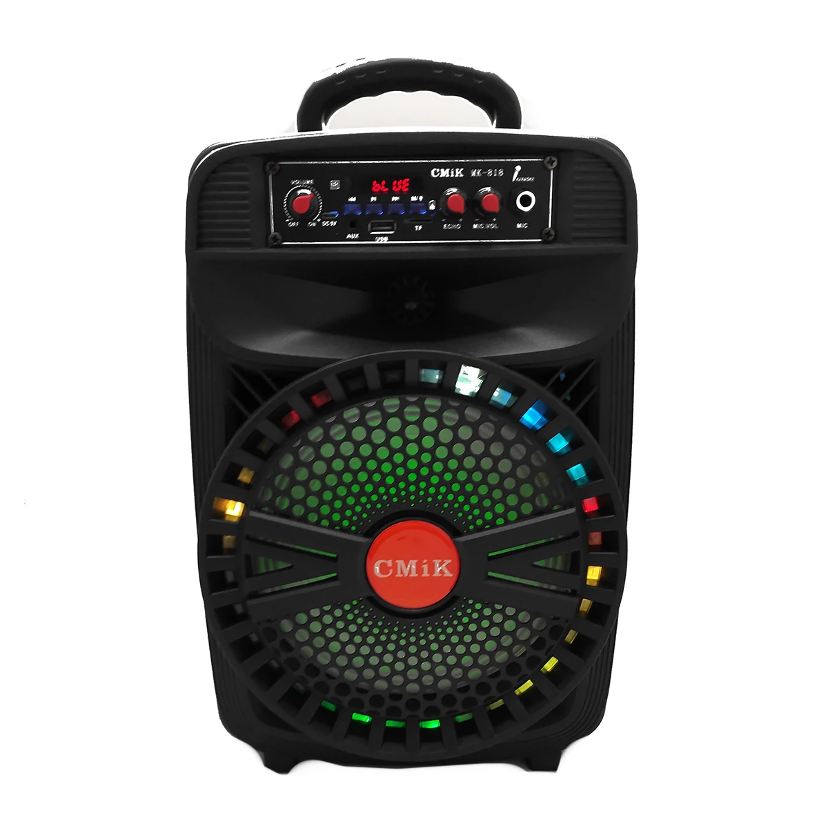 cmik mk-818 oem odm parlantes de music big audio mobil parlantes 8 pulgadas with mic remote subwoofers studio speaker