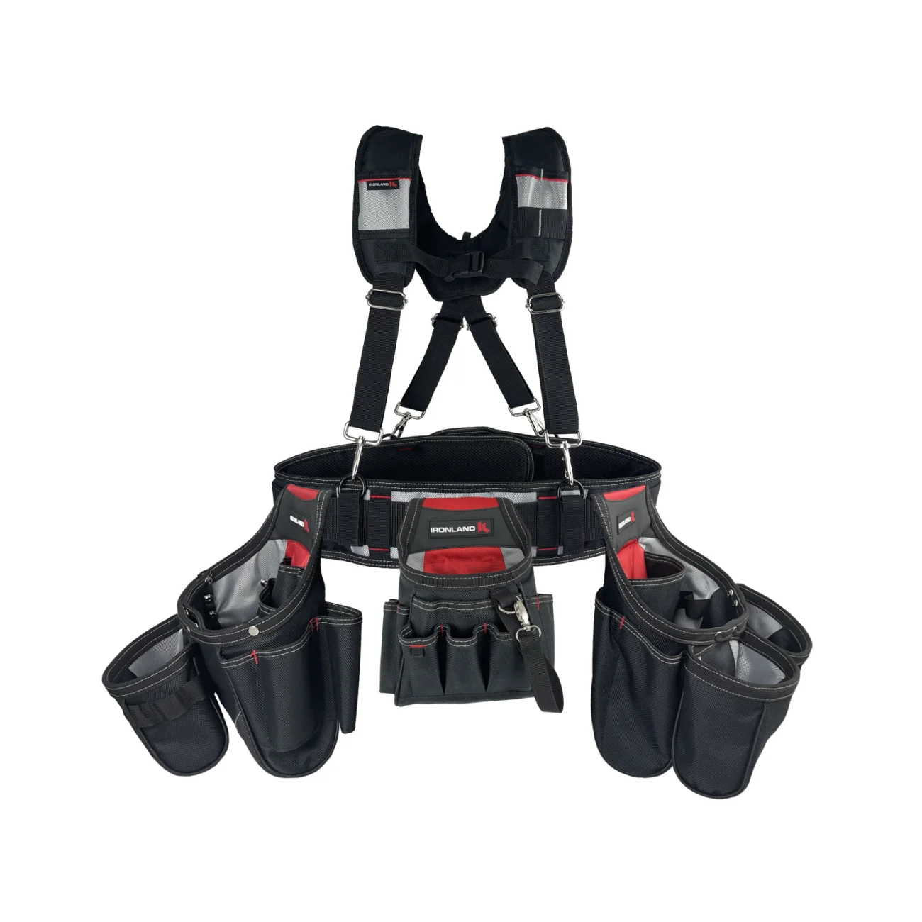 Heavy Duty Carpenters Tool Belt Professional Construction Tool Waist Bag Comfort Rig Tool Belt With Suspender