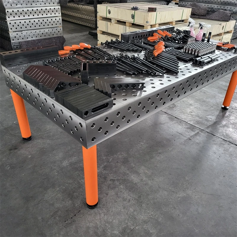 2D 3D Nitrided Cast Iron Steel Welding Table with Measuring Scales and Fittings
