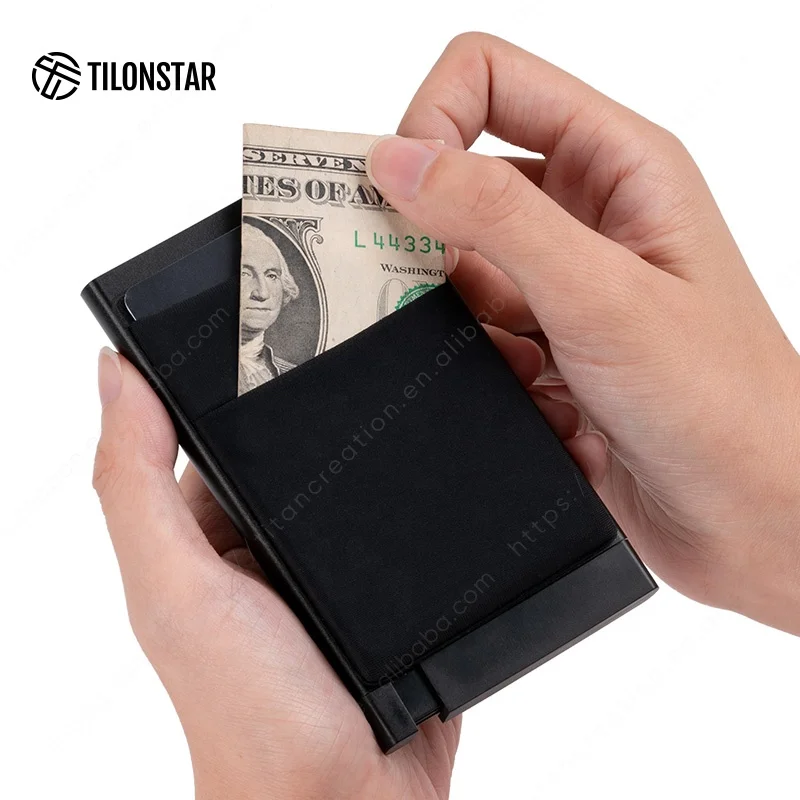 Manufacturer Supplier Good Price Credit Card Holder Slim Wallet Minimalist Wallet Pop Up Card Holder