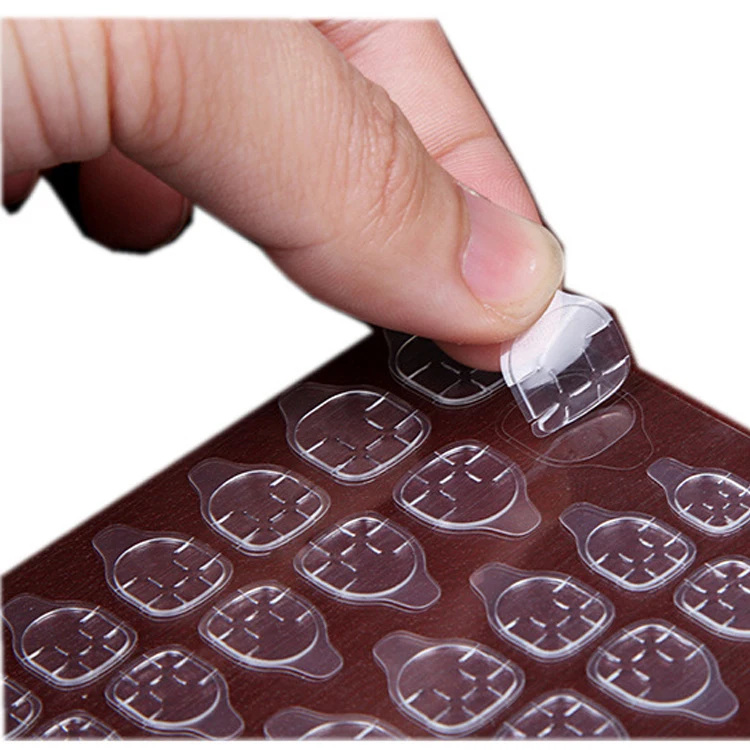 
Double sided jelly nail adhesive glue tab sticker waterproof Breathable false nail tip with 3M glue 
