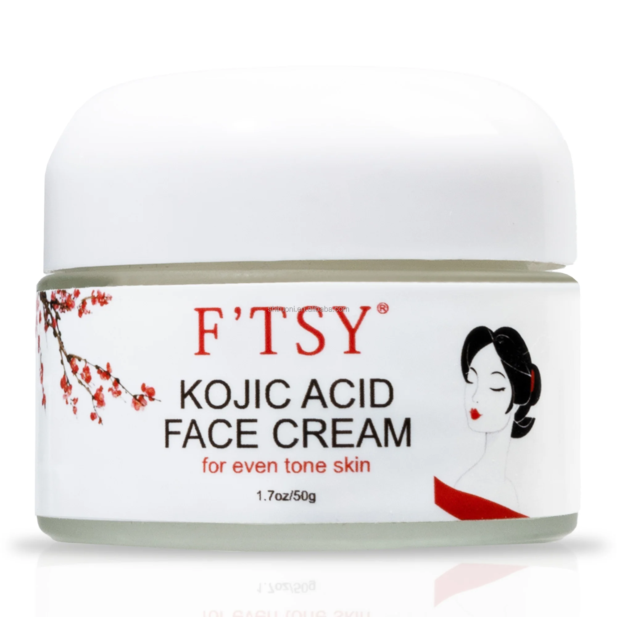 Private Label Whitening Kojic Acid Face Cream Brightening Dark Spot Remover Anti-Aging Moisturizer Glowing Skin Face Cream