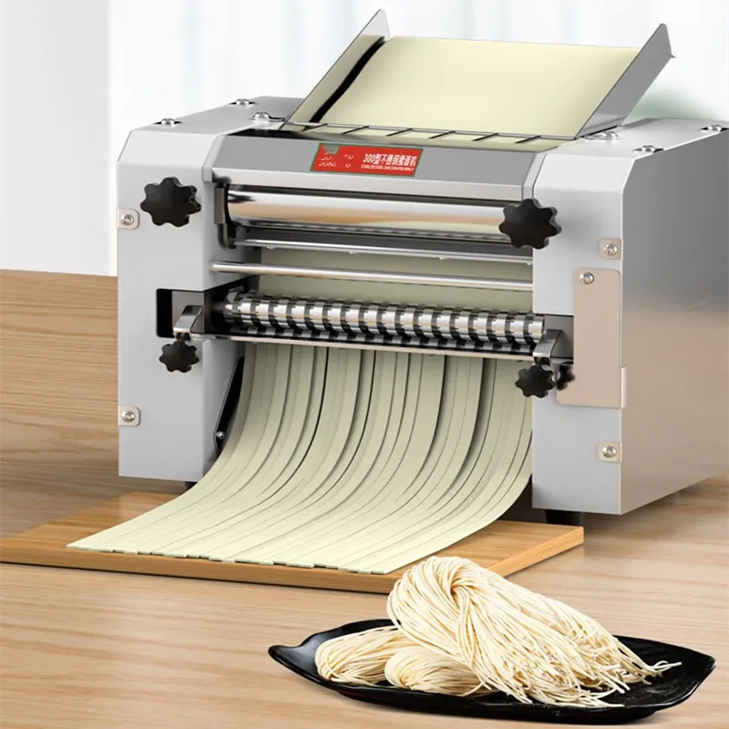 Latest design electric noodle making machine dough roller pasta maker noodle cutting machine