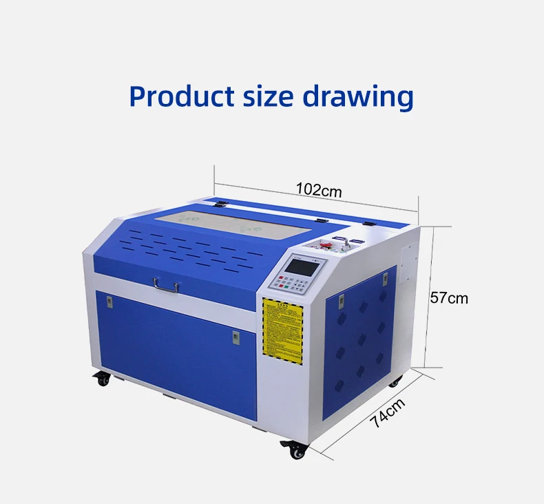 Diaotu 4060 CO2 Laser Engraver Engraving 60W Laser Cutting Machine CO2 Laser Cutter for Acrylic Cake Topper