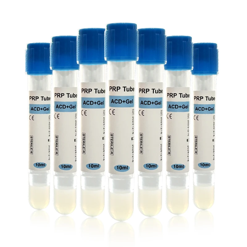 Hot sale 10ml 15ml platelet rich plasma blood collection centrifuge prp tube with acd gel