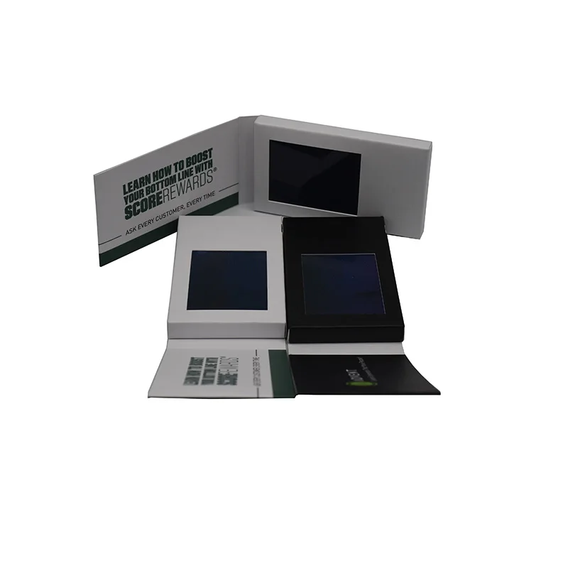 china factory Custom Promo Digital Recordable 2.4,4.3,5,7 inch Tft Lcd Screen Video Player Business Card Booklet