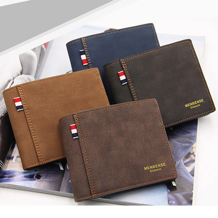 Wholesale Men's short leisure British wallet multi-functional large capacity short Wallet