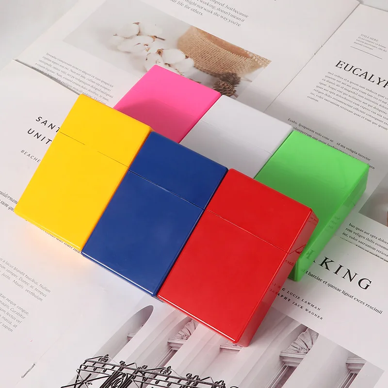 Futeng 20pcs Plastic Cigarettes Box Portable Waterproof Cigarette Cases Custom Logo Tobacco Cases In Stock Smoking Accessories