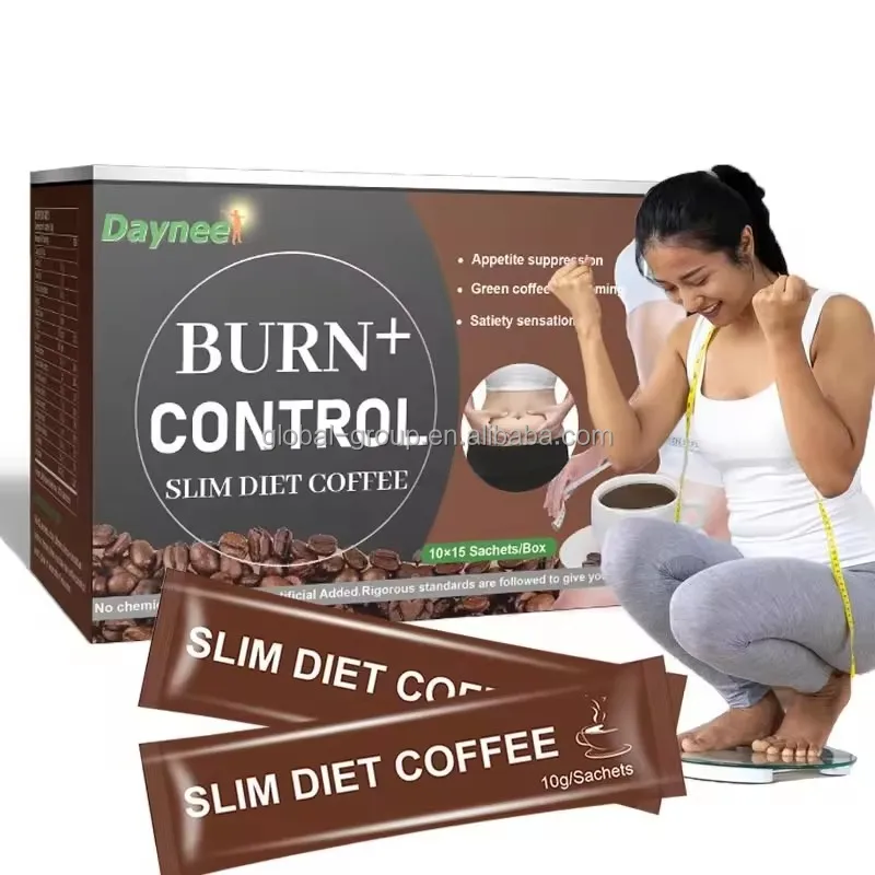 Hot selling coffee powder Detox Flat Tummy belly Keto Energy slim diet coffee