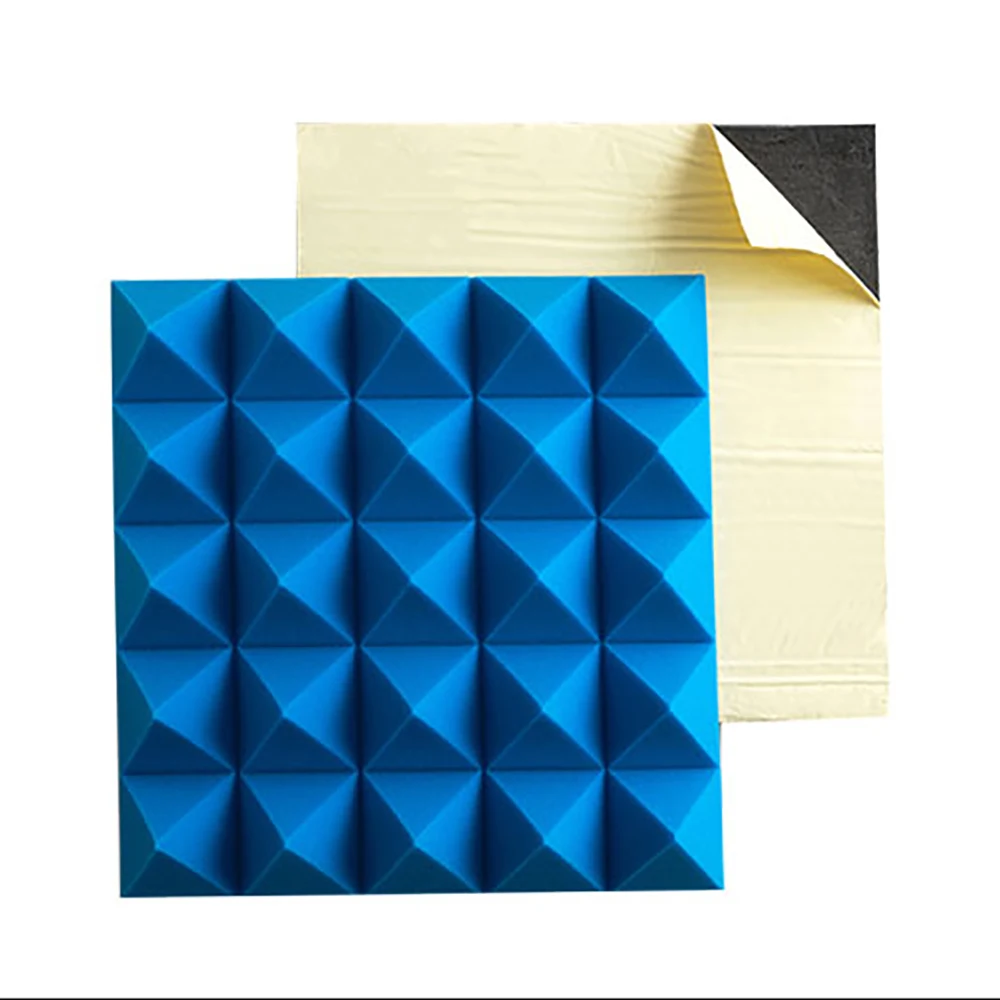 High Quality Studio Panel Pyramid Shape Soundproof Foam Sound Acoustic Foam Acoustic Panel 20*20*3inches easy install
