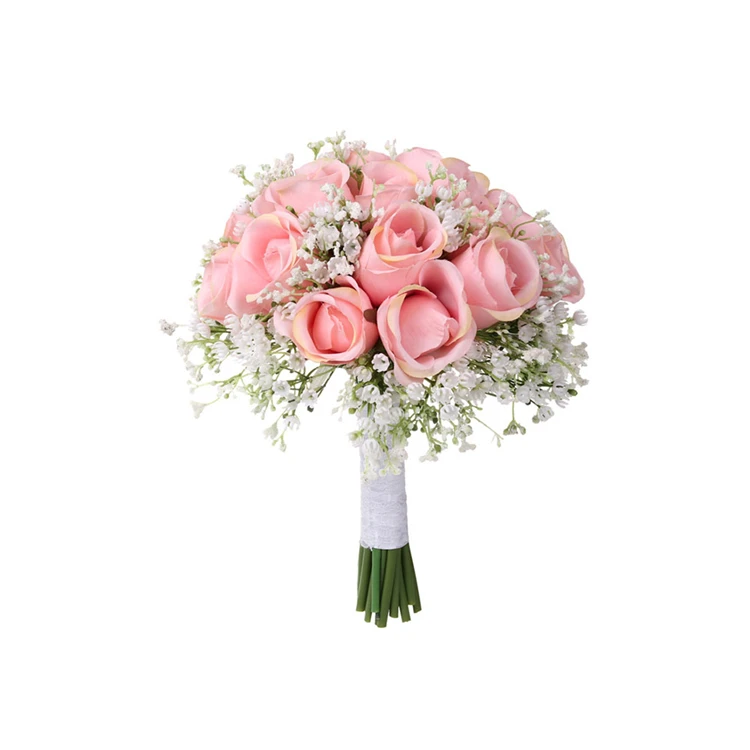
Top sale wedding supplies simulation flower creative bride bouquet flower rose bride bouquet 