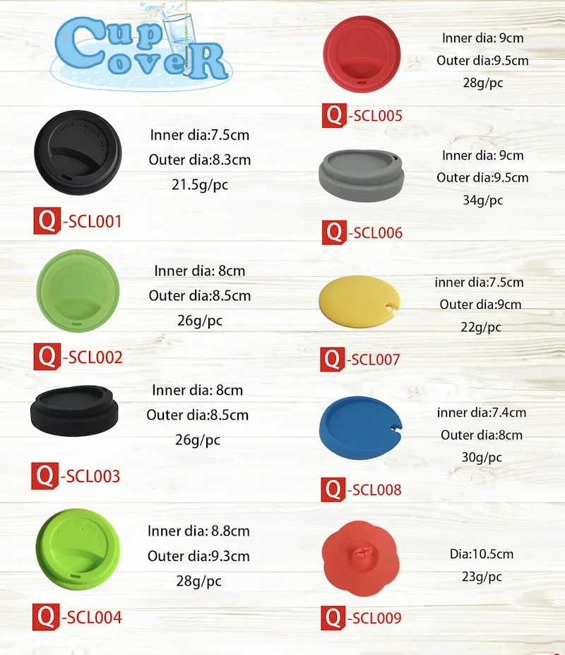 Самая популярная цветная силиконовая крышка 9,0 см в форме Луны для кофейной чашки