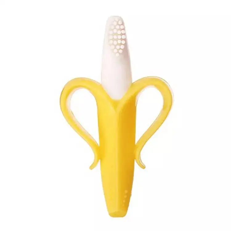 Babies Attract Attention Toy  Baby Training Silicone Toothbrush Teether