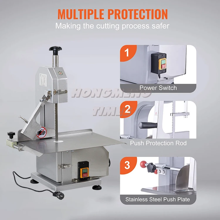 Commercial Frozen Chicken Meat Cutter, Electric Bone Saw Mutton Bone Sawing Machine