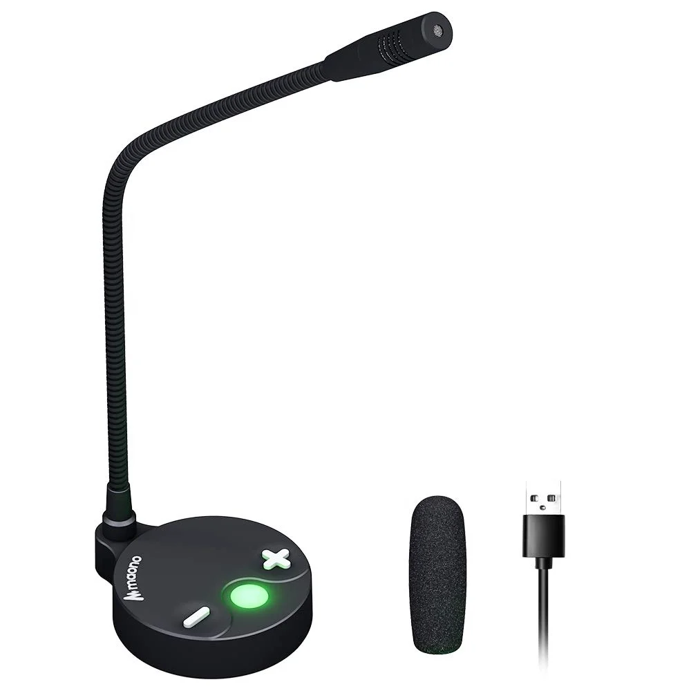 MAONO Plug and Play Cardioid Electric Condenser Conference Gooseneck meeting microphone