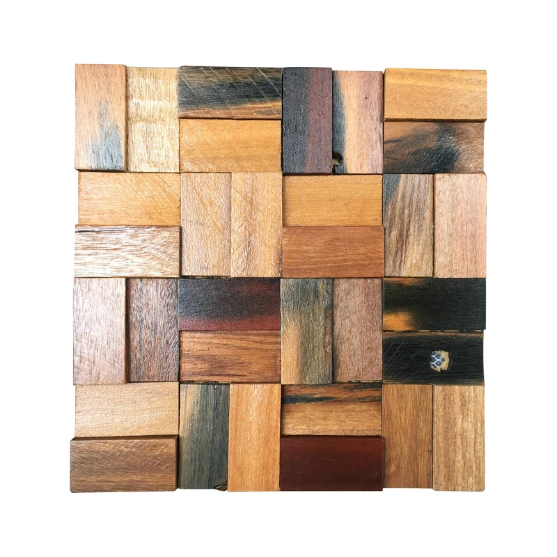 
Мозаичная художественная деревянная паркетная деревенская деревянная плитка 