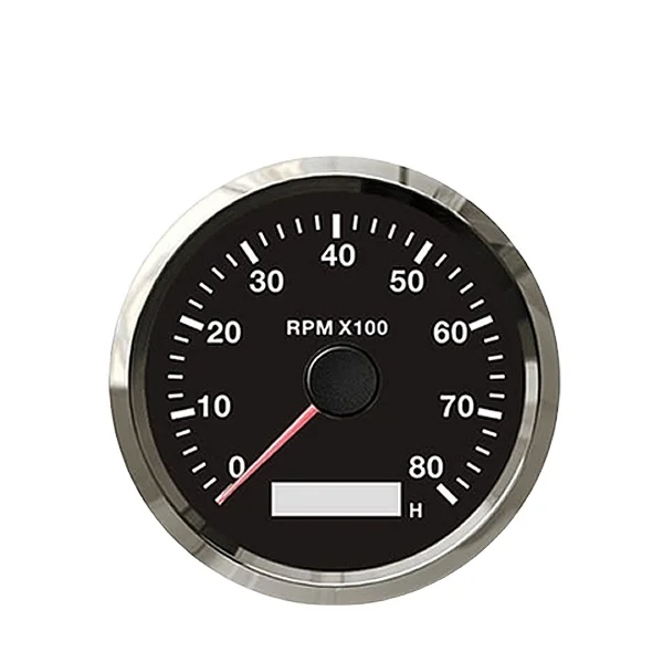 85mm Motorcycle Tachometer with 8-80V DC Working Voltage, IP67 Waterproof
