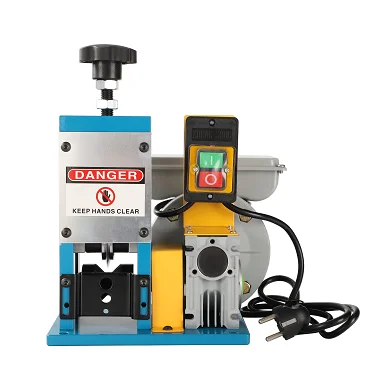 High speed home using small electric scrap copper cable stripping machine automatic scrap wire recycling stripper machine