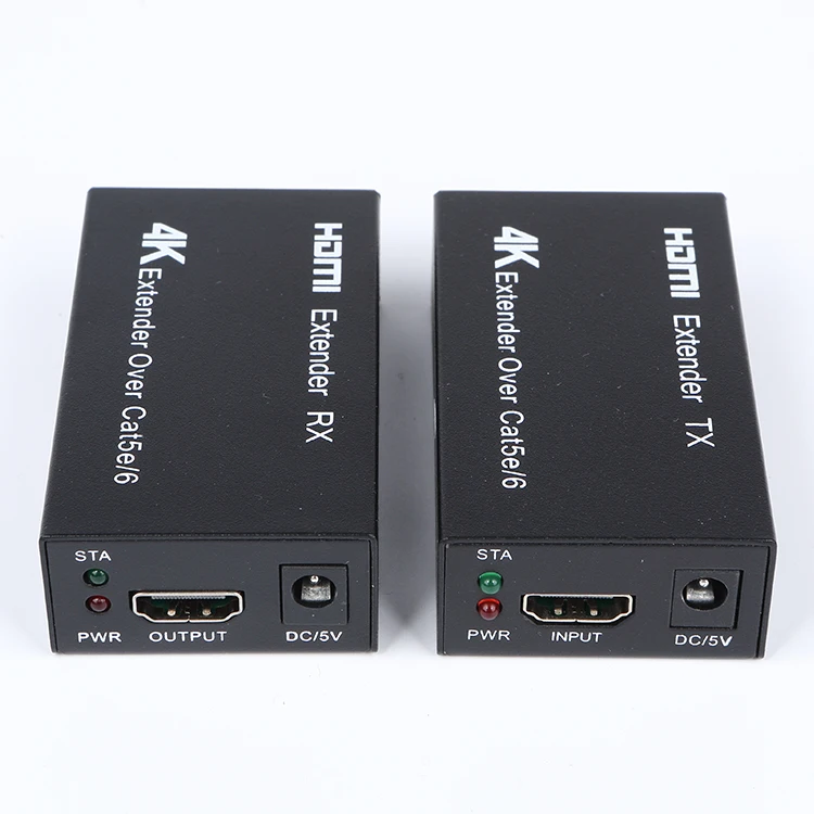 4K HD hest resolution up to 4K 2K@30Hz transmitter and receiver 4k signal over lan cable