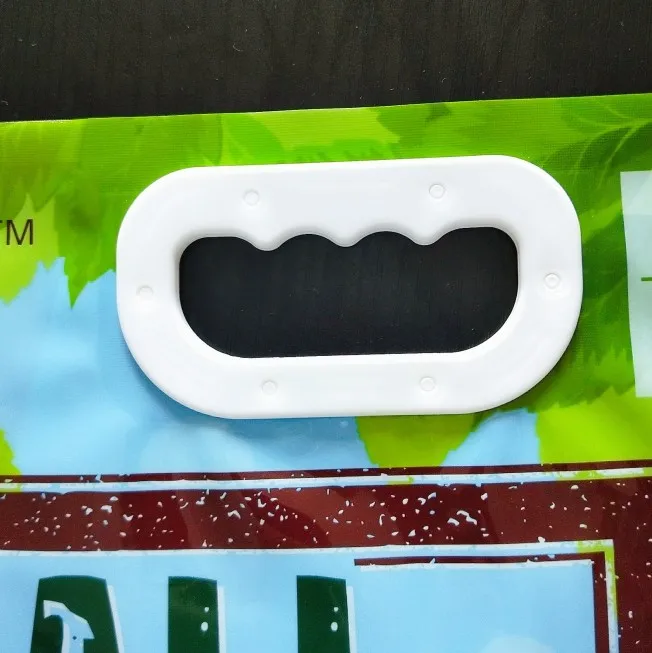 Special shape bag with handle Bird food plastic bag