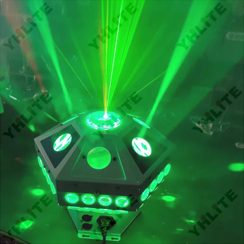 Волшебный цветок 3 в 1 лазерный свет ktv flash dj Бар лампа семь цветов светодиодный узор бабочка Хрустальный волшебный шар